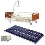 Full Electric Bed Hire In Southampton, England, United Kingdom -  Full Cot Sides, Air Pressure Relief Mattress and Monkey Pole