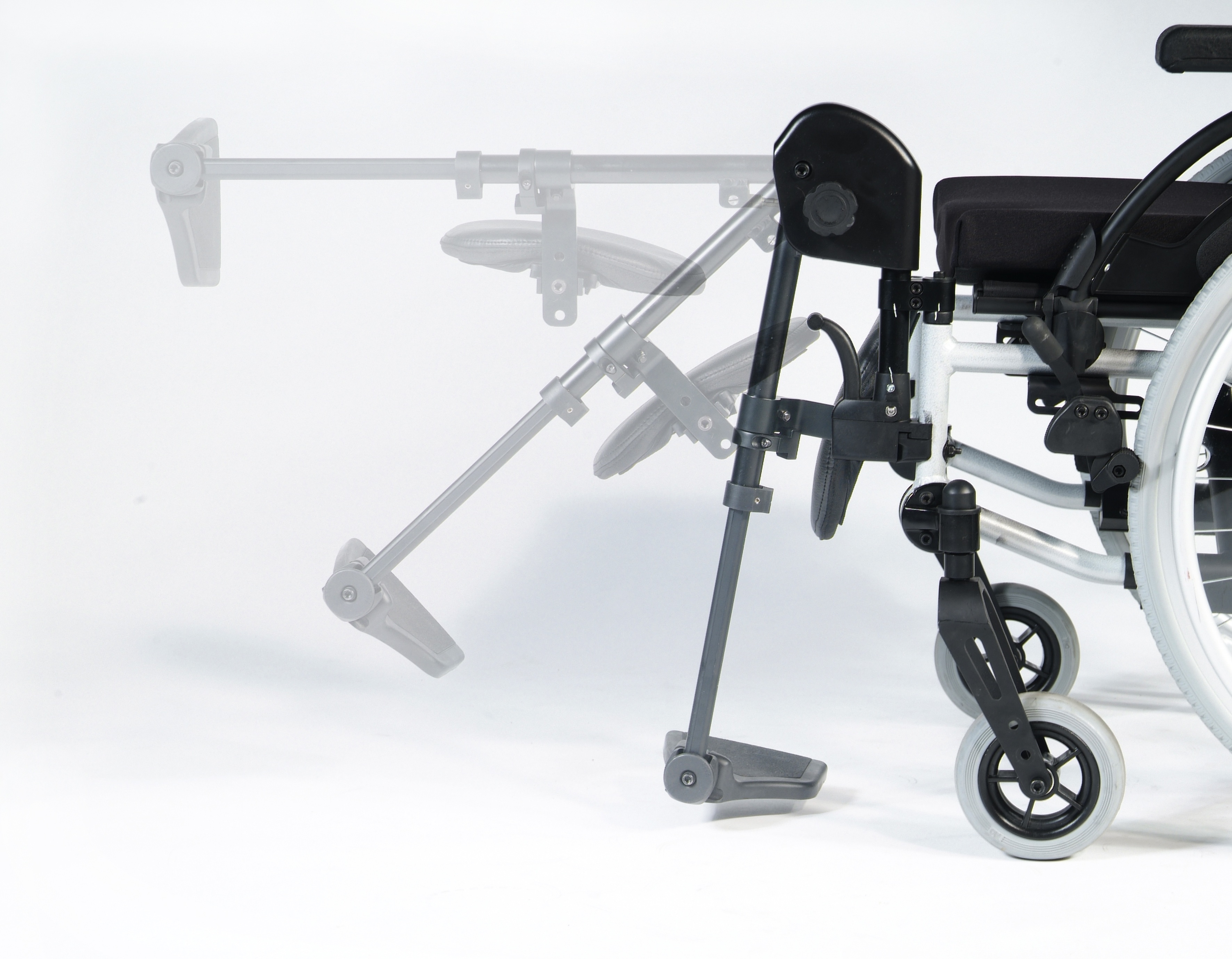Manual Wheelchair Hire in Blackpool - Elevated Leg Rest