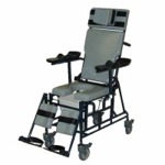 Shower Commode Chair Hire in Ayia Napa, Cyprus- Tilted ,  Small Wheels
