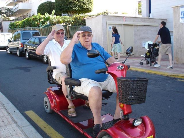 Twin Mobility Scooter Hire In Los Cristianos, Tenerife, Canary Islands - Double Mobility Scooter